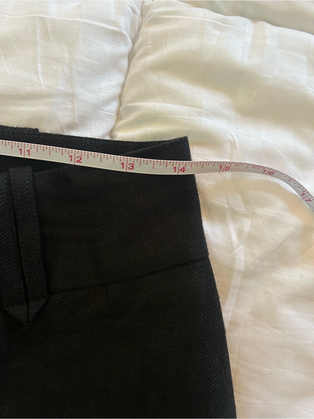 White House Black Market Black Tailored Wide leg Dress Trousers - Picture 8 of 13